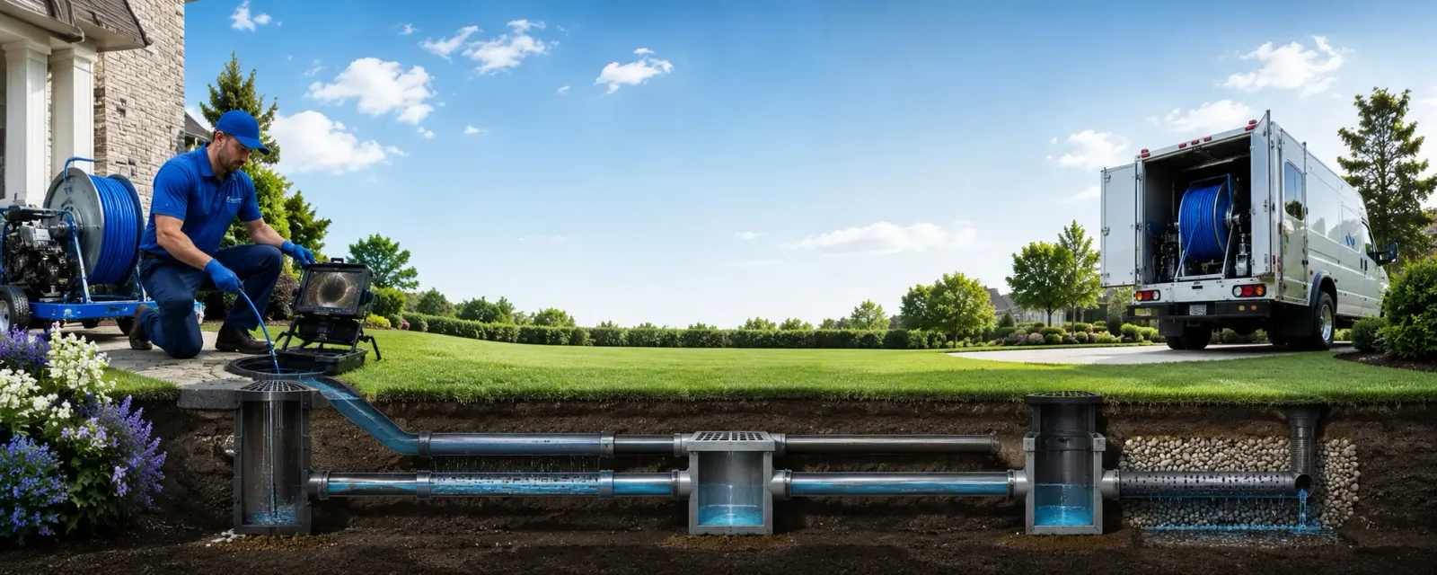 Outdoor drain cleaning information for Elm Grove, LA